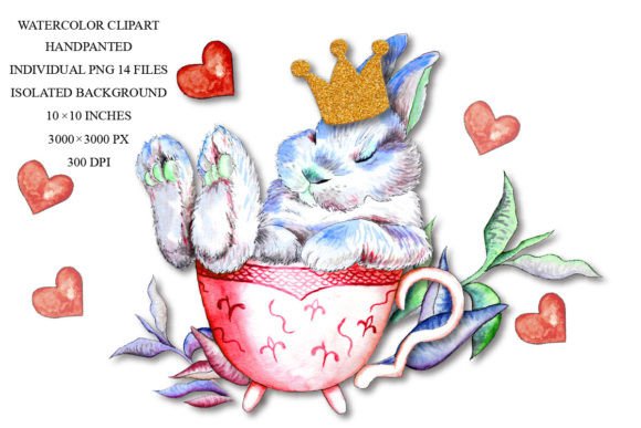 Charming Watercolor Bunny Clipart for Creative Projects