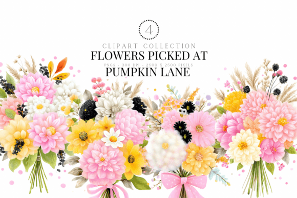 Flowers Picked on Pumpkin Lane: A Designer's Whimsical Clipart