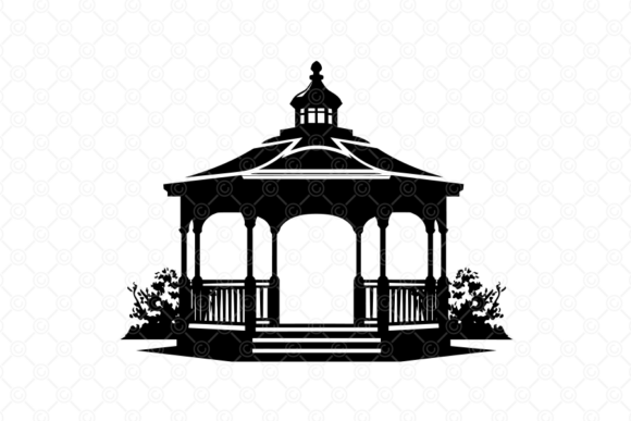 Gazebo SVG, Silhouette Cut File, 04: A Designer's Guide