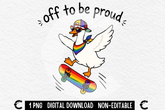 Off to Be Proud: A Pride Goose Design for Bold Graphics