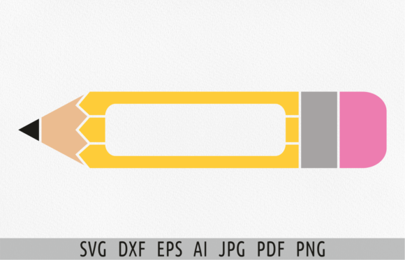Pencil SVG School Monogram: A Creative Design Asset