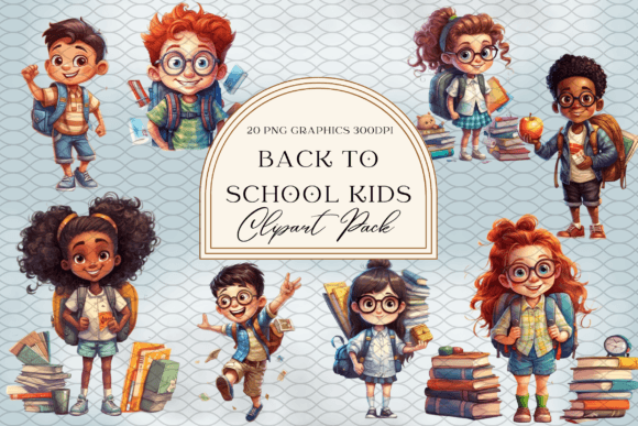 Watercolor Cartoon Back to School Kids: A Fresh Take on Educational Design